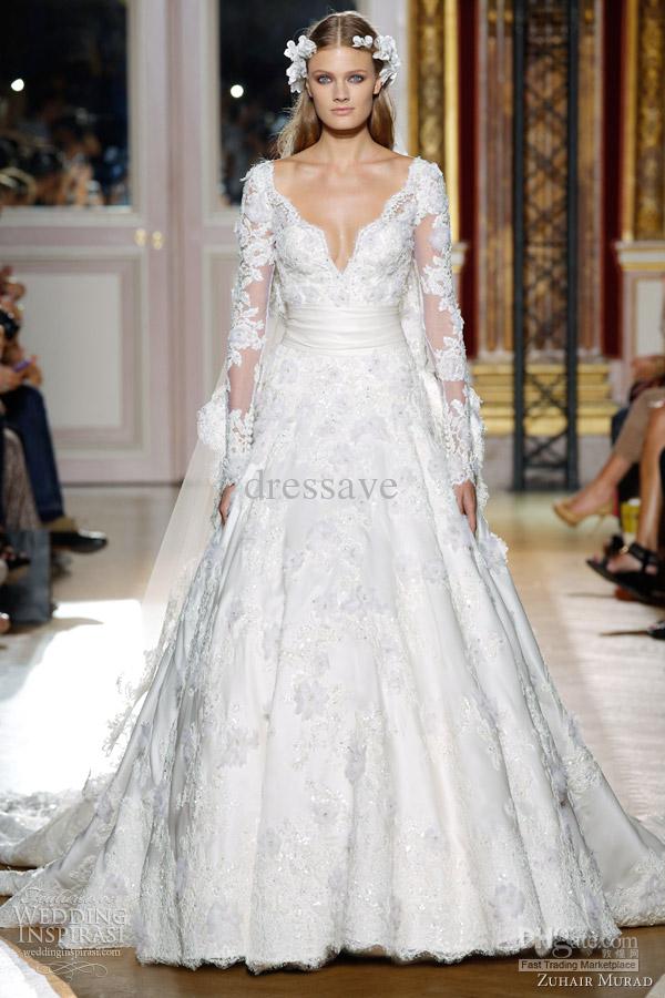 2013-wedding-gowns-v-neck-lace-white-zuhair.jpg