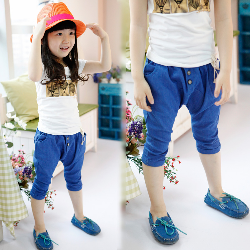 2013-summerdenim-solid-color-girls-trousers-children-fashion-pants-harem-pants-big-PP-pants.jpg