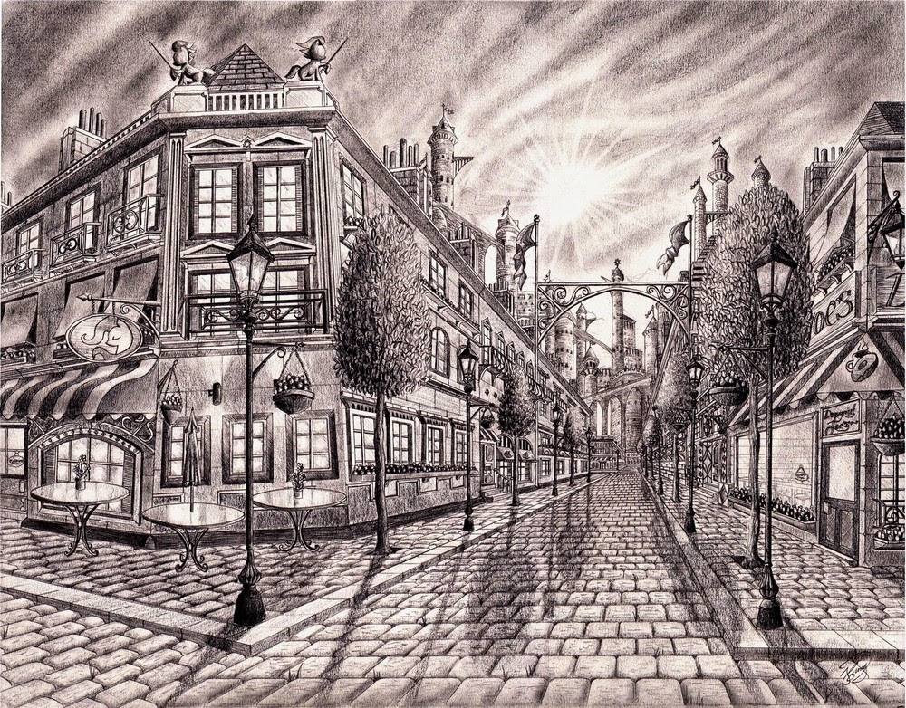 01-Canterlot-streets-Josh-Sung-Strong-Pencil-Fantasy-Drawings-www-designstack-co.jpg